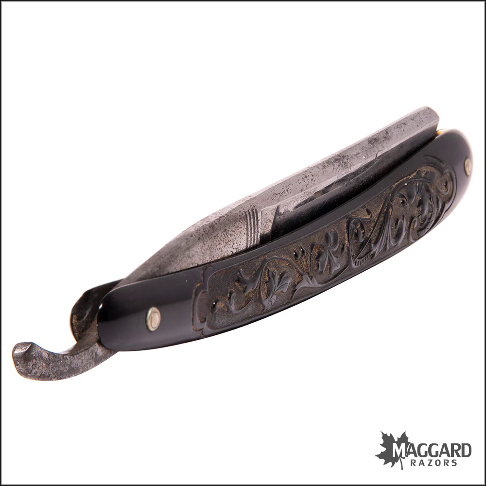 #1004 Vintage Straight Razor - Wm Elliot & Co 5/8 - Image 4