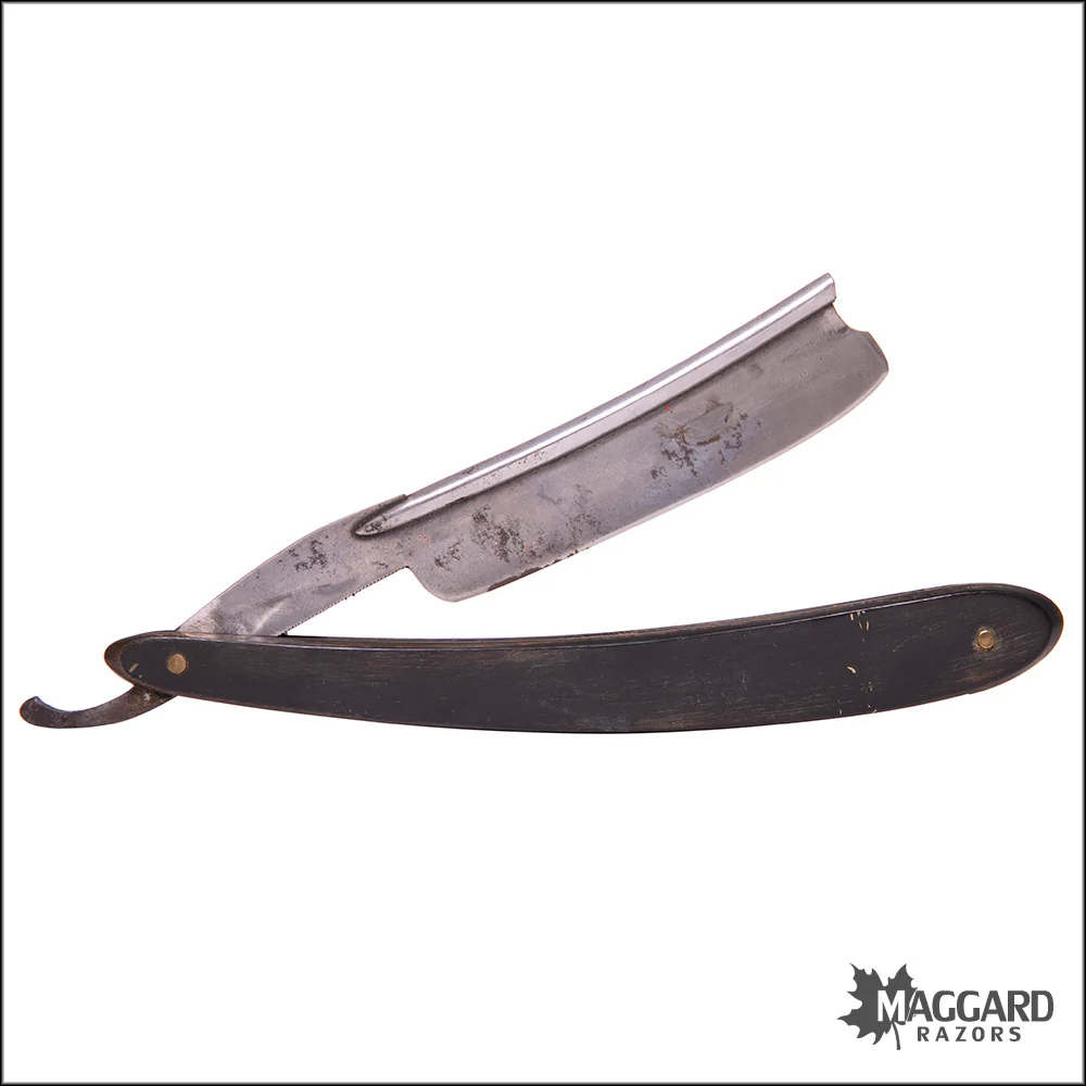 #1016 Vintage Straight Razor - Wade & Butcher 13/16+ Frameback - Image 2