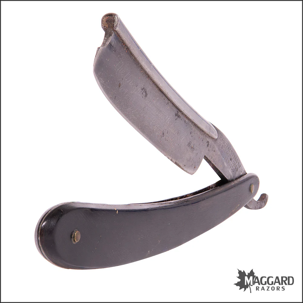 #1016 Vintage Straight Razor - Wade & Butcher 13/16+ Frameback - Image 3