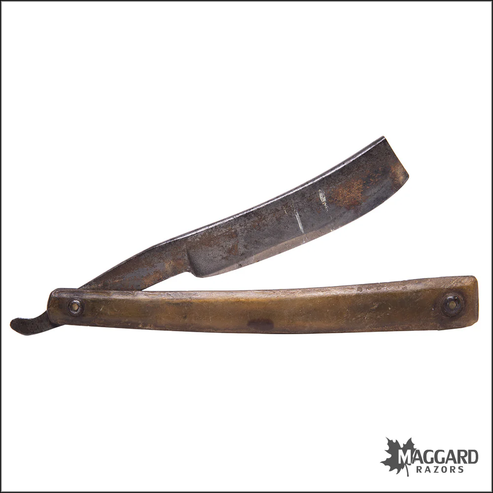 #1027 Vintage Straight Razor - Roberts Warranted 5/8 - Image 2