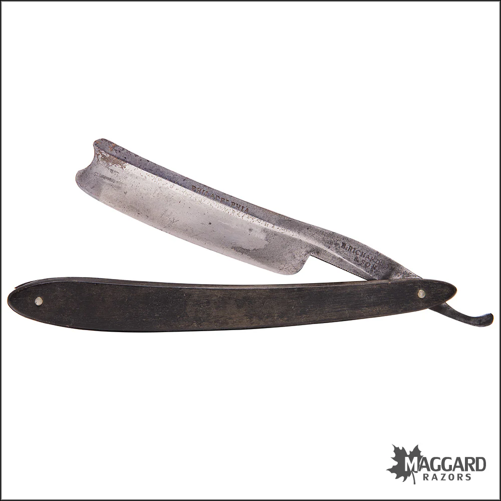 #1032 Vintage Straight Razor - B. Richardson Philadelphia 6/8 1839-1849