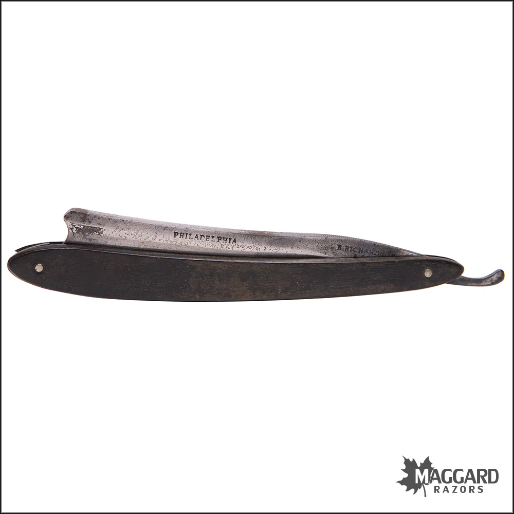 #1032 Vintage Straight Razor - B. Richardson Philadelphia 6/8 1839-1849 - Image 5