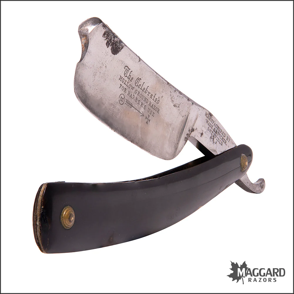 #1055 Vintage Straight Razor - Wade & Butcher Celebrated for Barber's Use 9/8"+ - Image 3