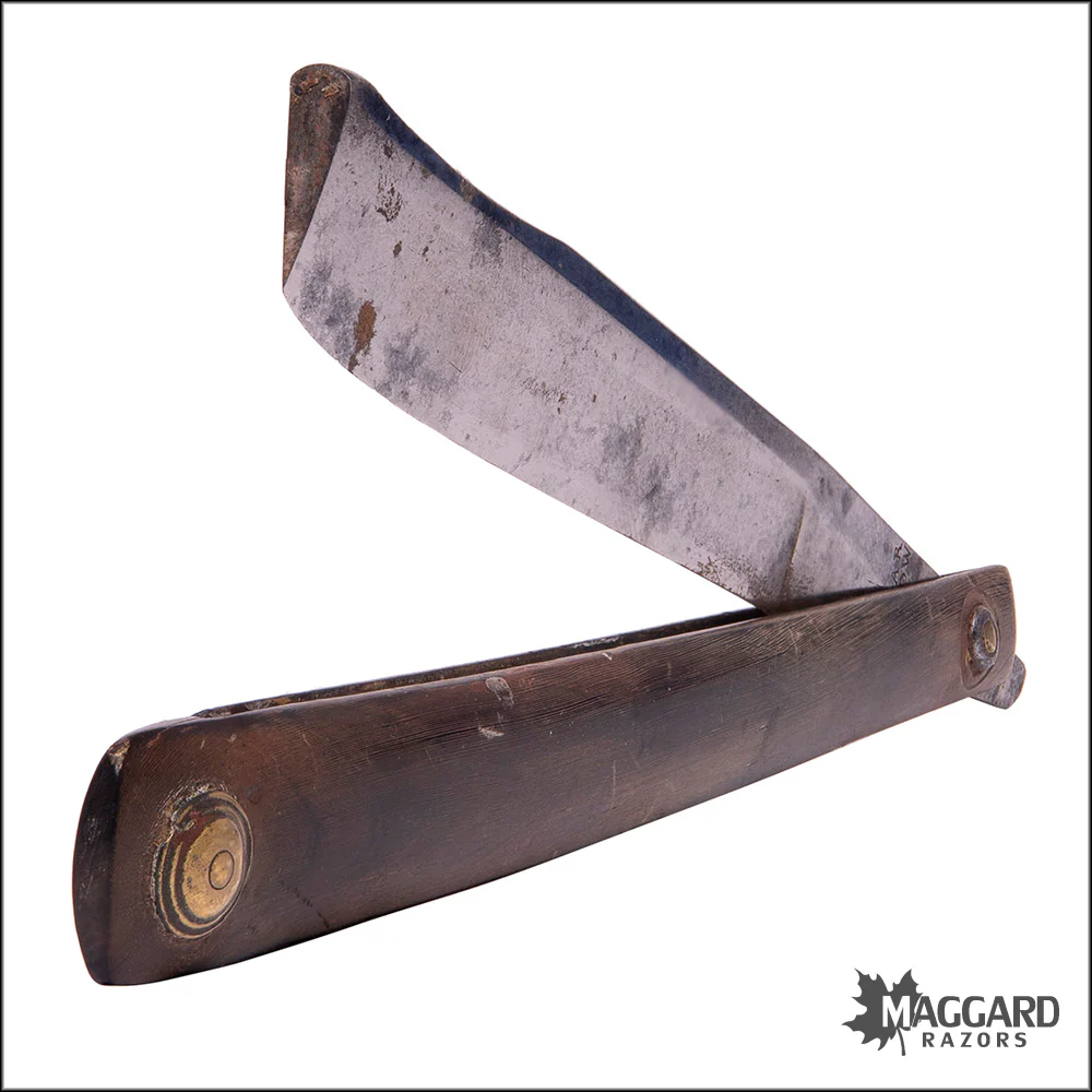 #1063 Vintage Straight Razor - BAR LOW  ca. 1780, 11/16 - Image 3