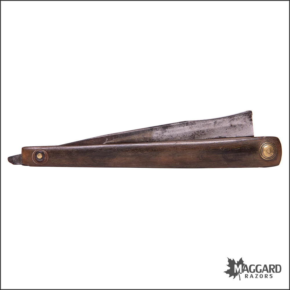 #1063 Vintage Straight Razor - BAR LOW  ca. 1780, 11/16 - Image 5