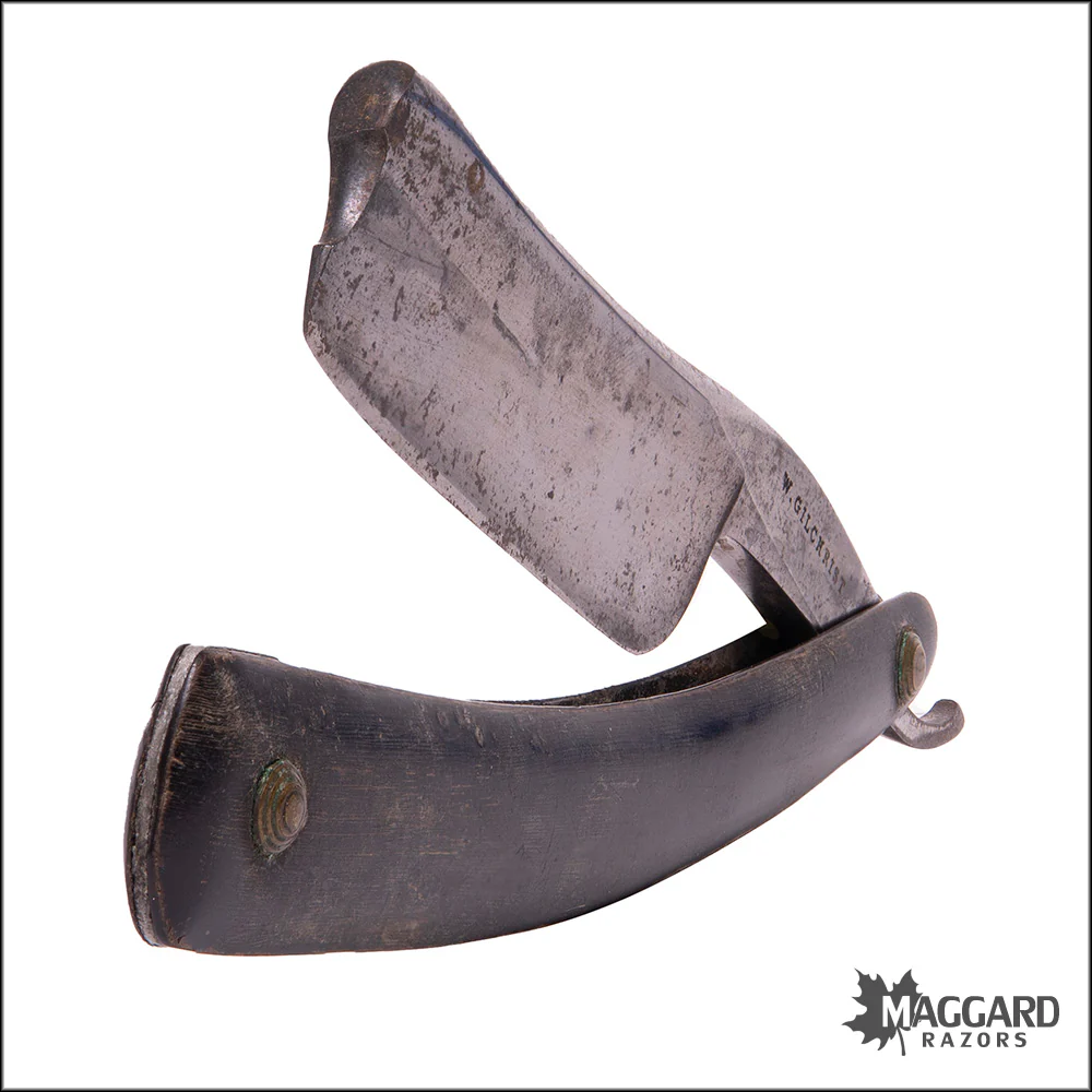 #1068 Vintage Straight Razor - Wm. Gilchrest 8/8" - Image 3