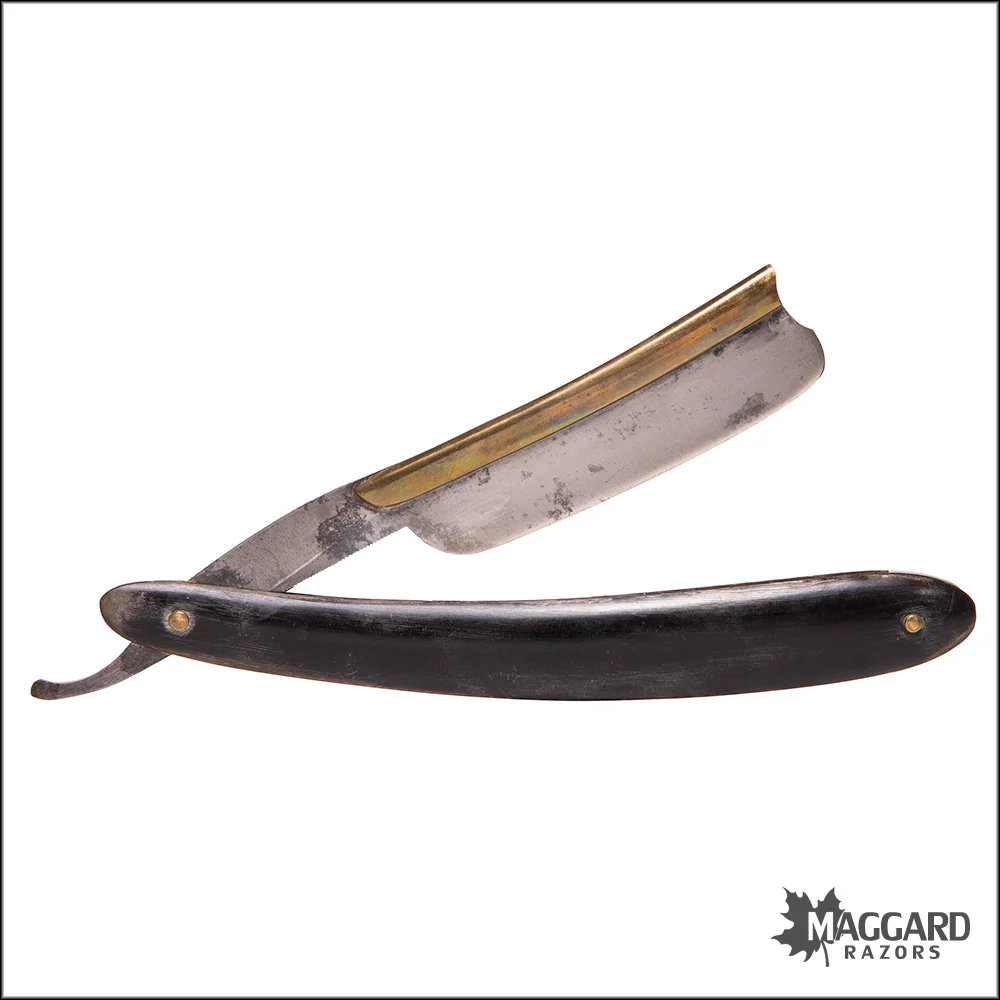 #1069 Vintage Straight Razor - George Wostenholm Frameback 7/8" - Image 2