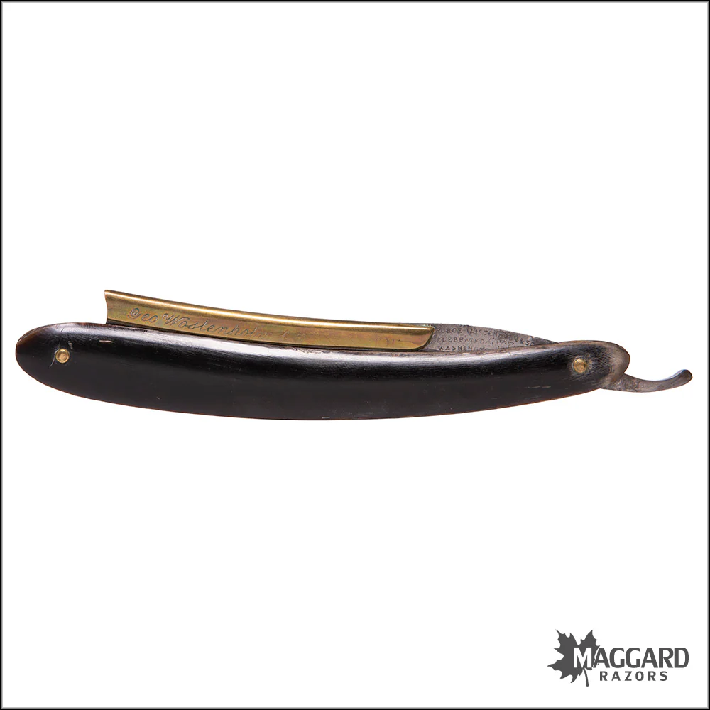 #1069 Vintage Straight Razor - George Wostenholm Frameback 7/8" - Image 4