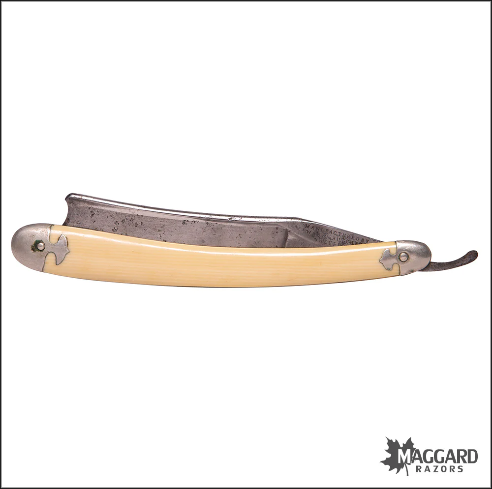 #1074 Vintage Straight Razor - Wade & Butcher, 7/8" - Image 2