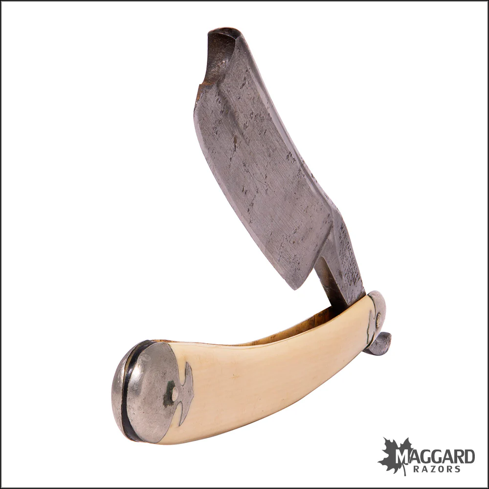 #1074 Vintage Straight Razor - Wade & Butcher, 7/8" - Image 3