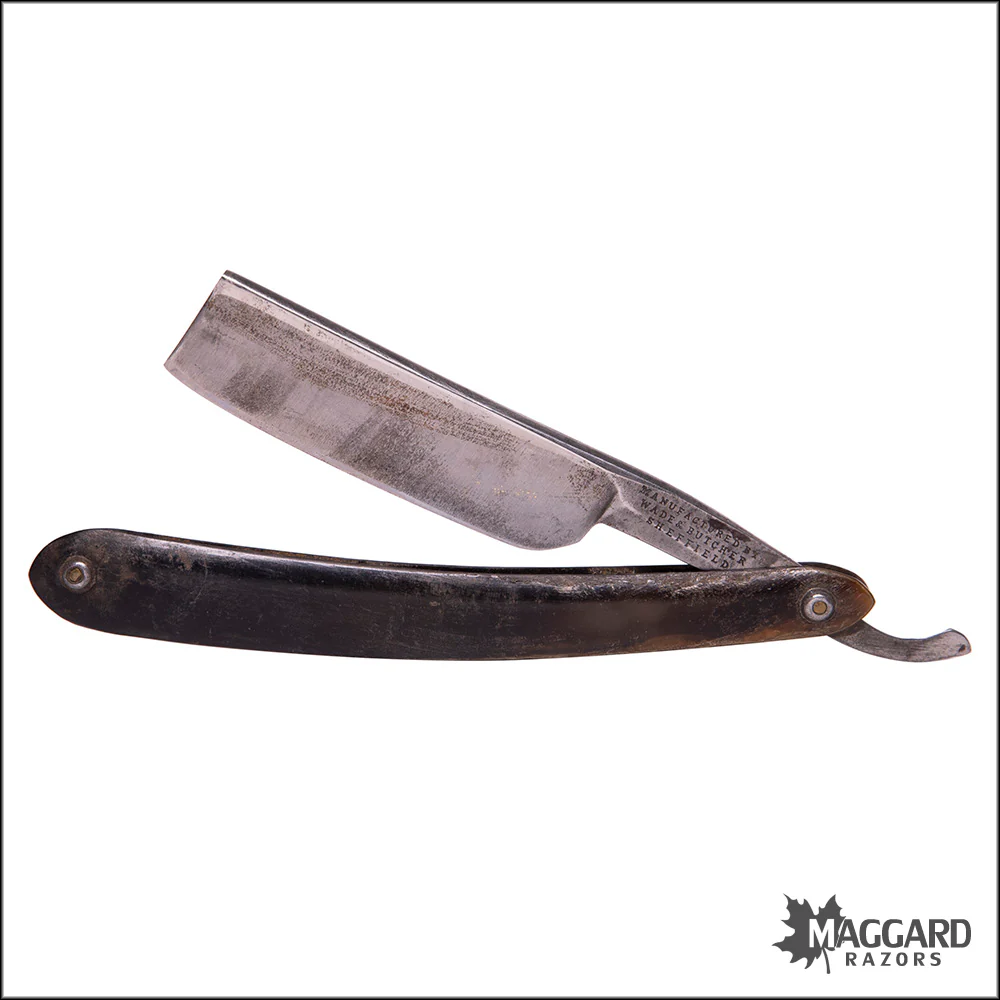 #1075 Vintage Straight Razor - Wade & Butcher, 7/8"