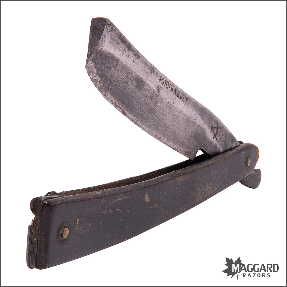 #1098 Vintage Straight Razor - John Barber 5/8+ ca. 1825 - Image 3