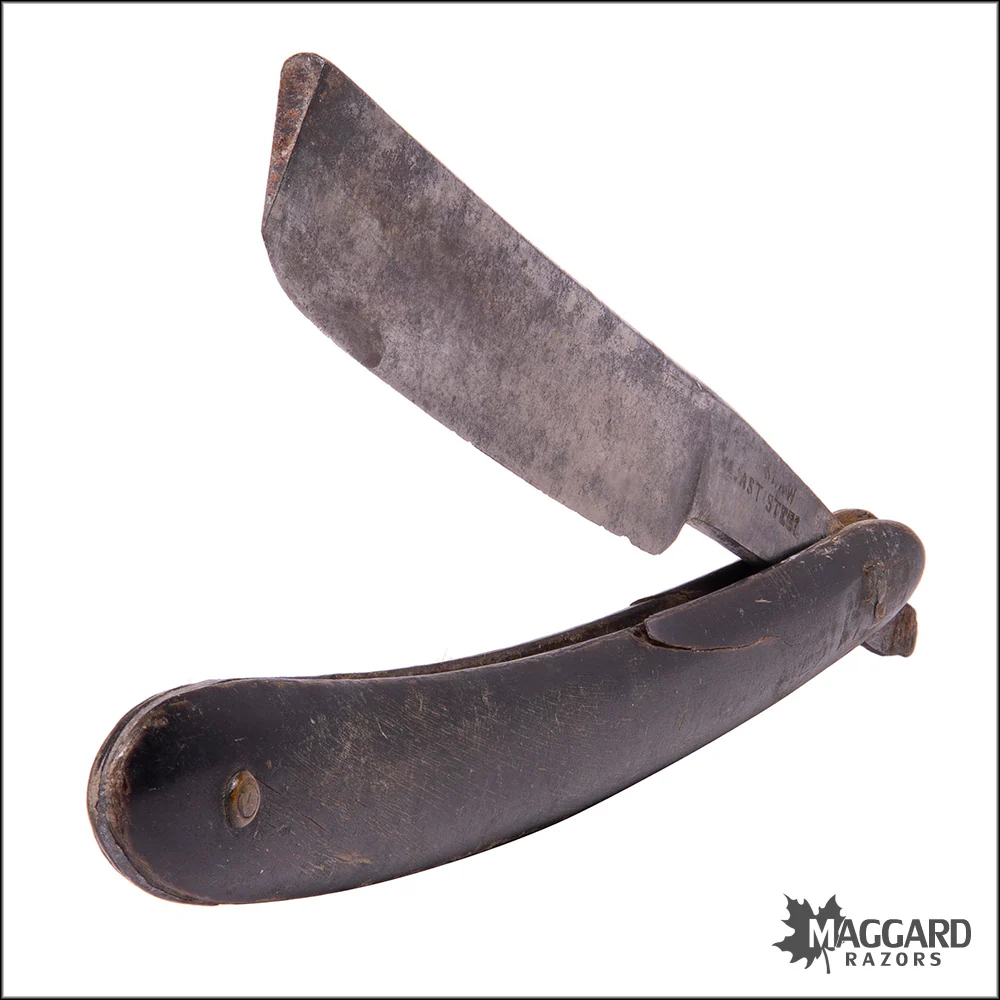 #1099 Vintage Straight Razor - I. Shaw 5/8+ ca. 1825 - Image 3