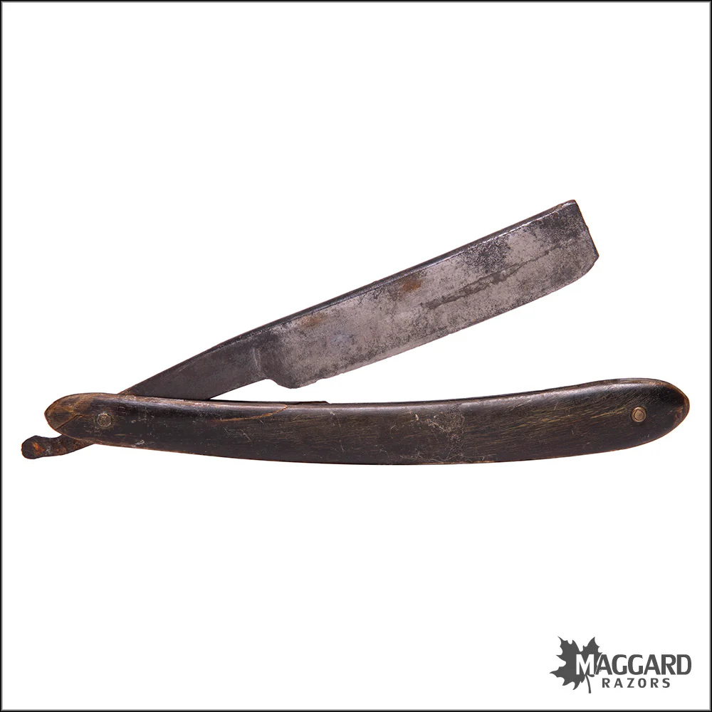 #1099 Vintage Straight Razor - I. Shaw 5/8+ ca. 1825 - Image 4