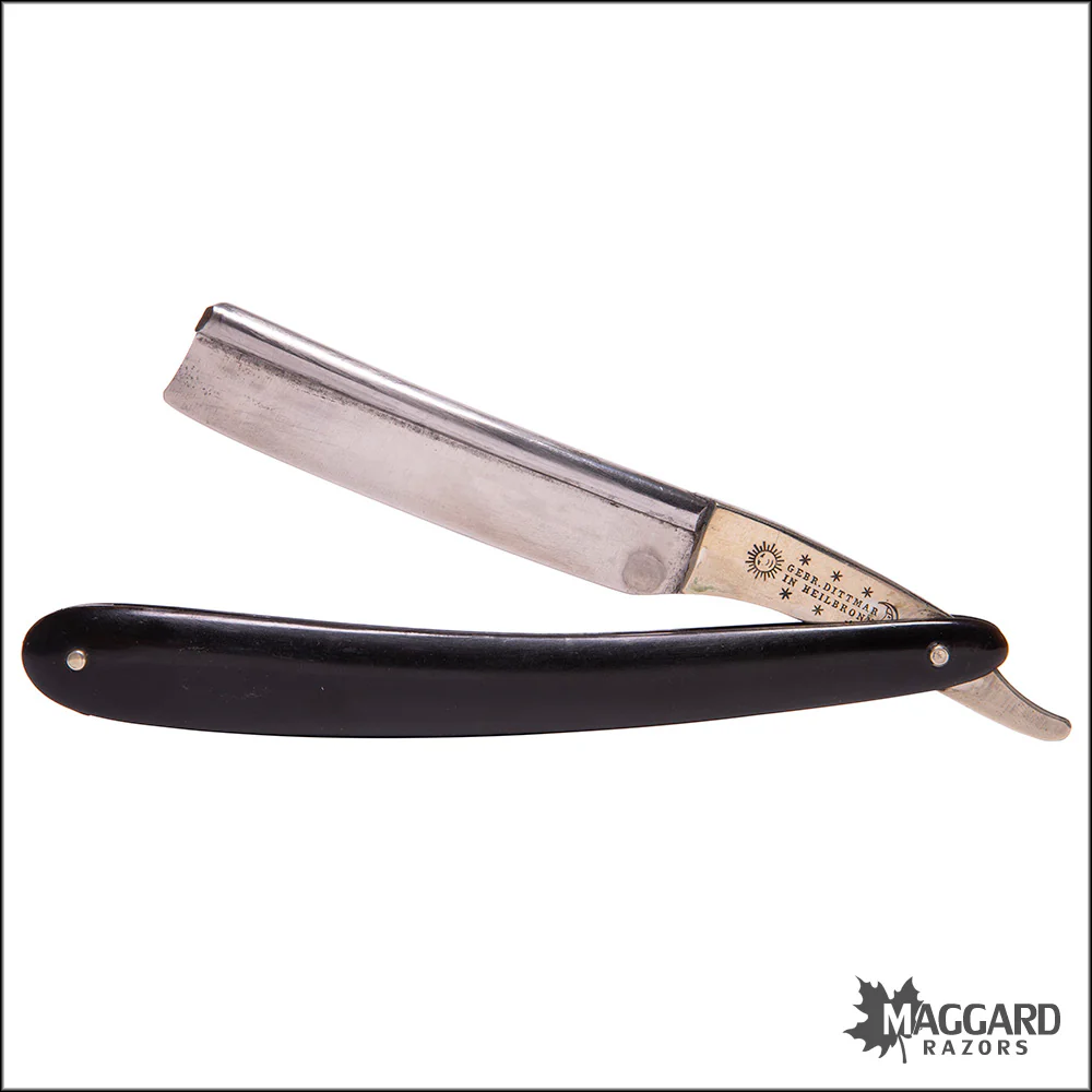 #1101 Vintage Pair Straight Razors - GEBR. DITTMAR Heilbronn ca. 1845 - Image 2
