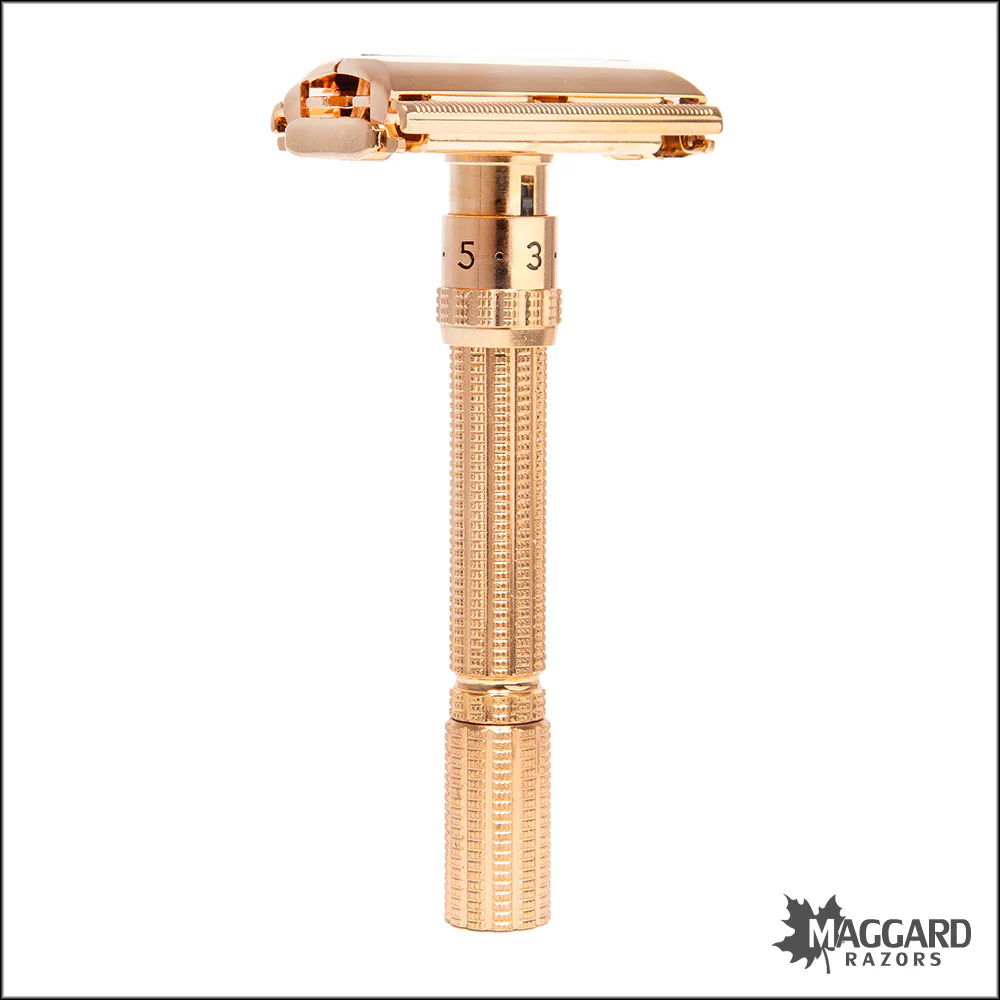 #1103 Gillette Gold Aristocrat Adjustable Razor, Cased, 1964 - Image 3