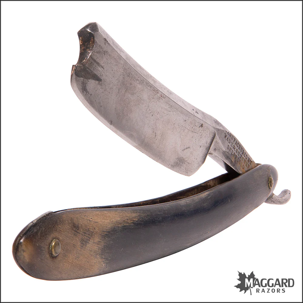 #1109 Vintage Straight Razor - Wade & Butcher, 13/16+ - Image 5