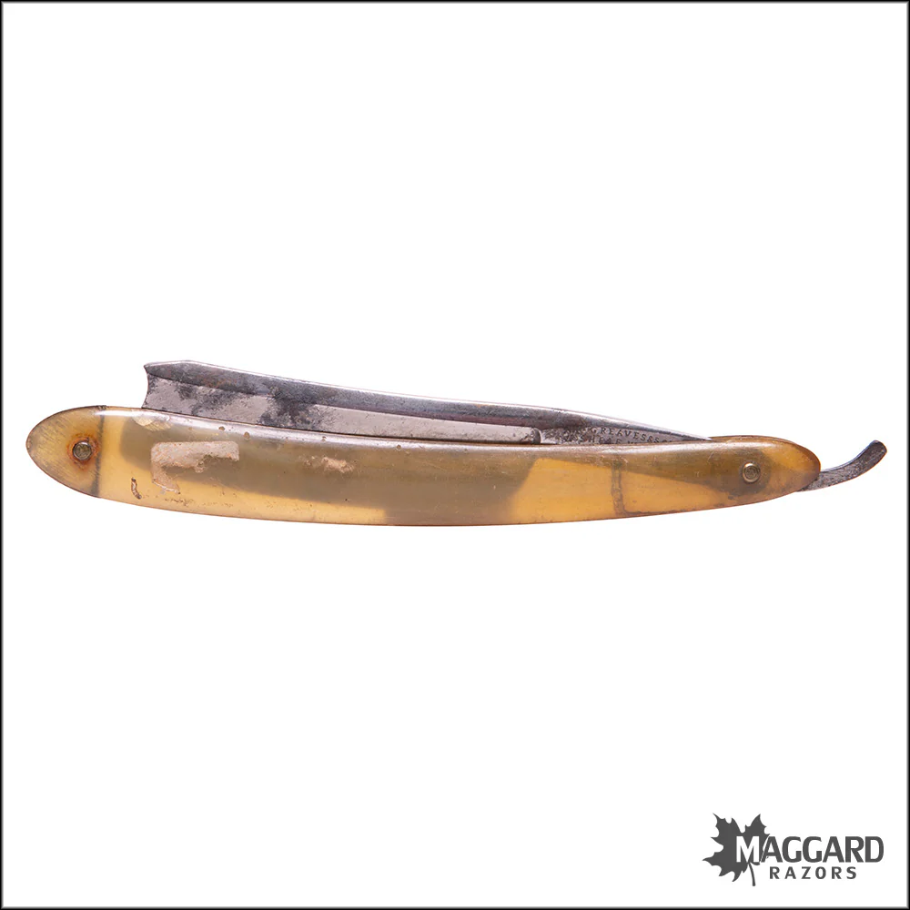 #1114 Vintage Straight Razor - W. Greaves, 13/16+ - Image 2