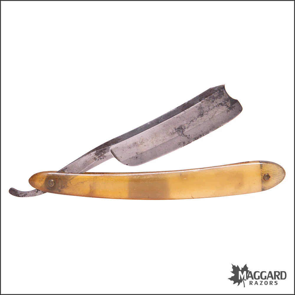 #1114 Vintage Straight Razor - W. Greaves, 13/16+ - Image 3