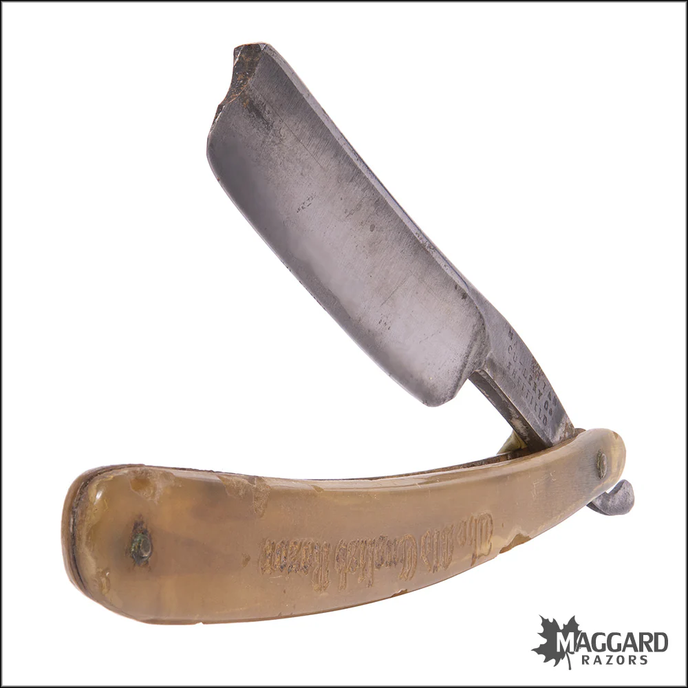#1117 Vintage Straight Razor - Manhattan Cutlery 6/8+ - Image 5