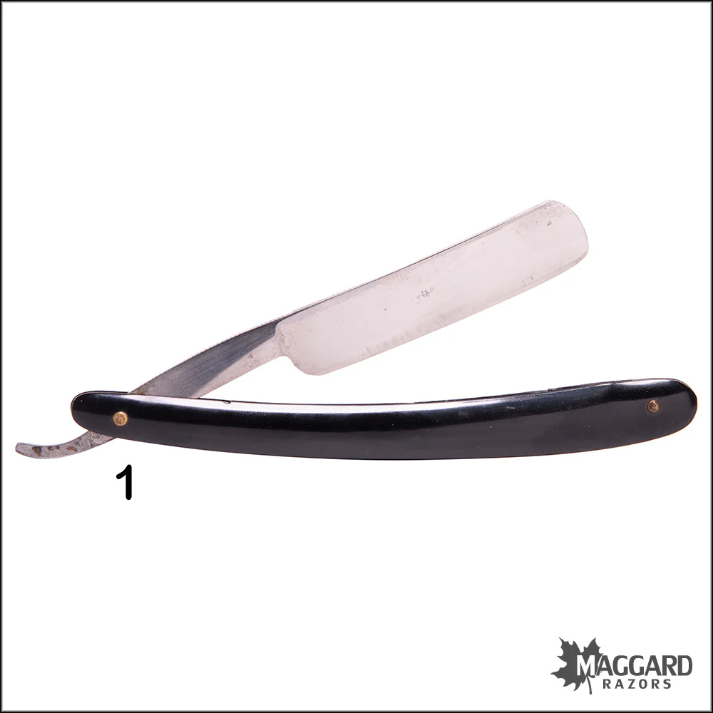 #1122 Vintage set Straight Razors - Afred Williams 5/8, ca. 1900 - Image 4