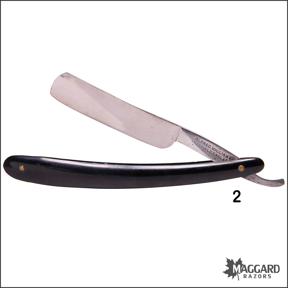 #1122 Vintage set Straight Razors - Afred Williams 5/8, ca. 1900 - Image 7