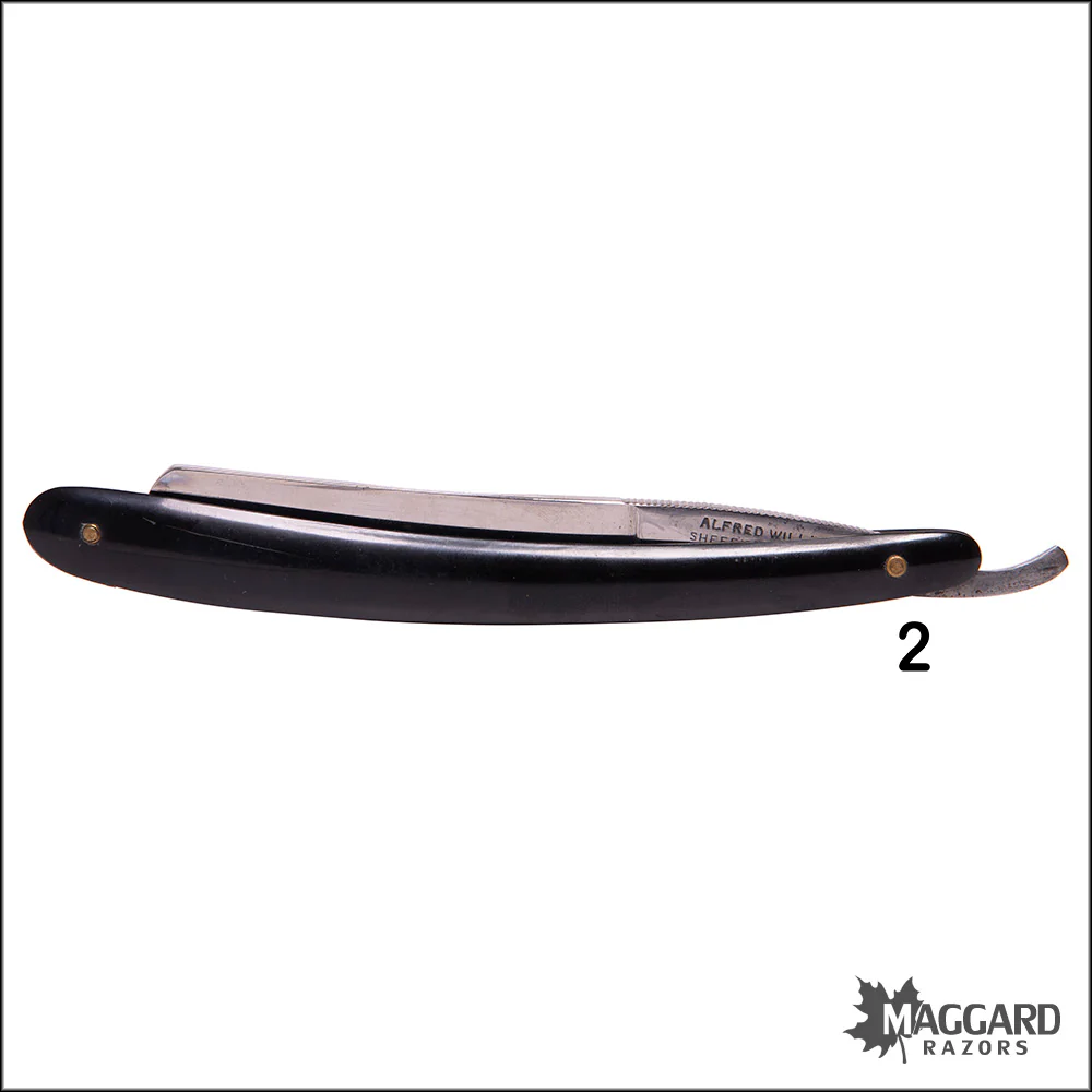 #1122 Vintage set Straight Razors - Afred Williams 5/8, ca. 1900 - Image 8