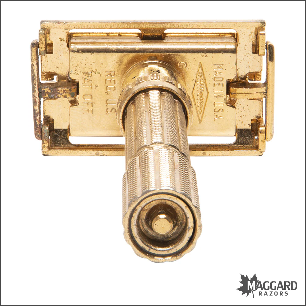 #1137 Vintage Gillette Adjustable Gold Aristocrat, 1961 (G-3) - Image 3