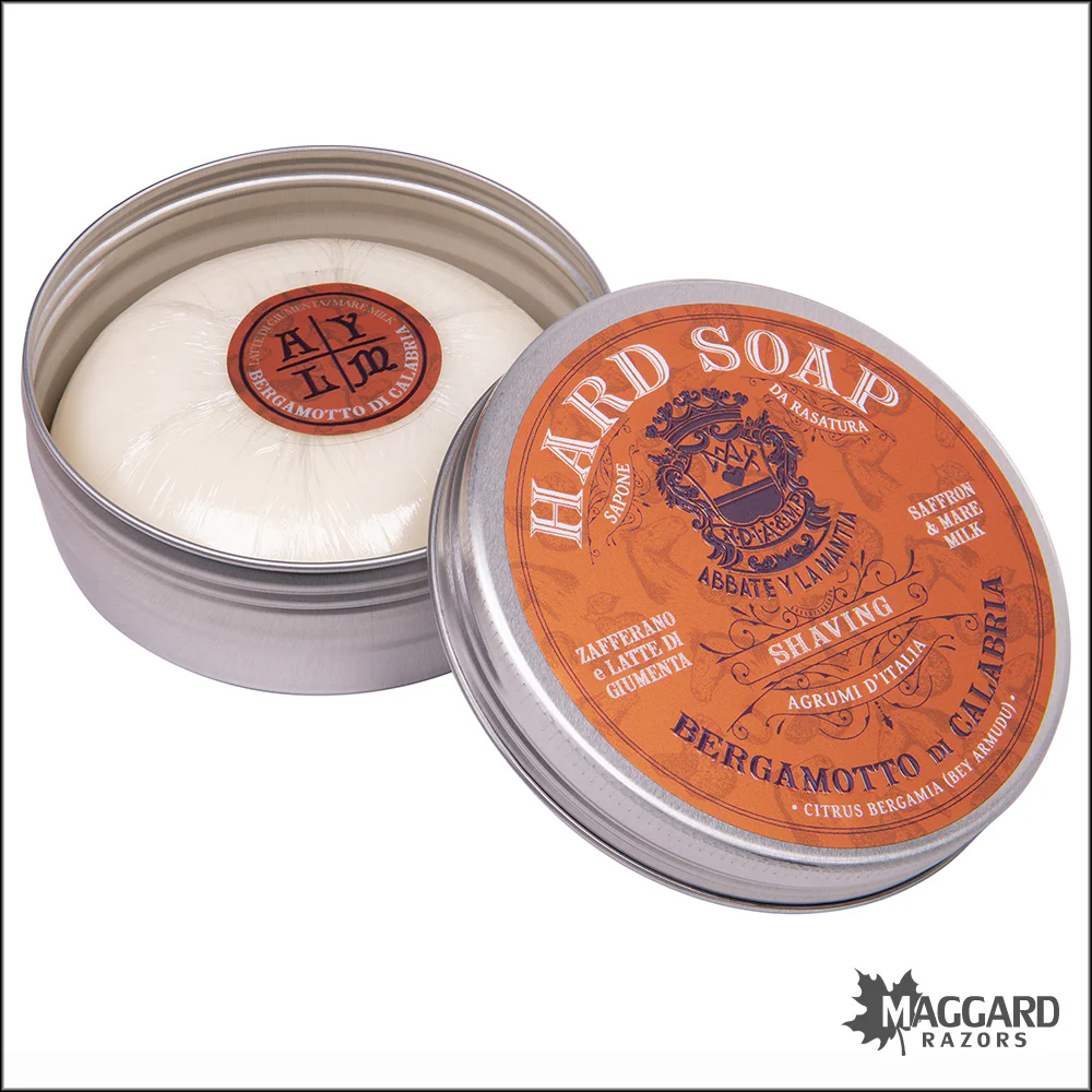 Abbate Y La Mantia Agrumi di Calabria - Bergamotto Di Calabria Hard Shaving Soap, 80g - Image 2