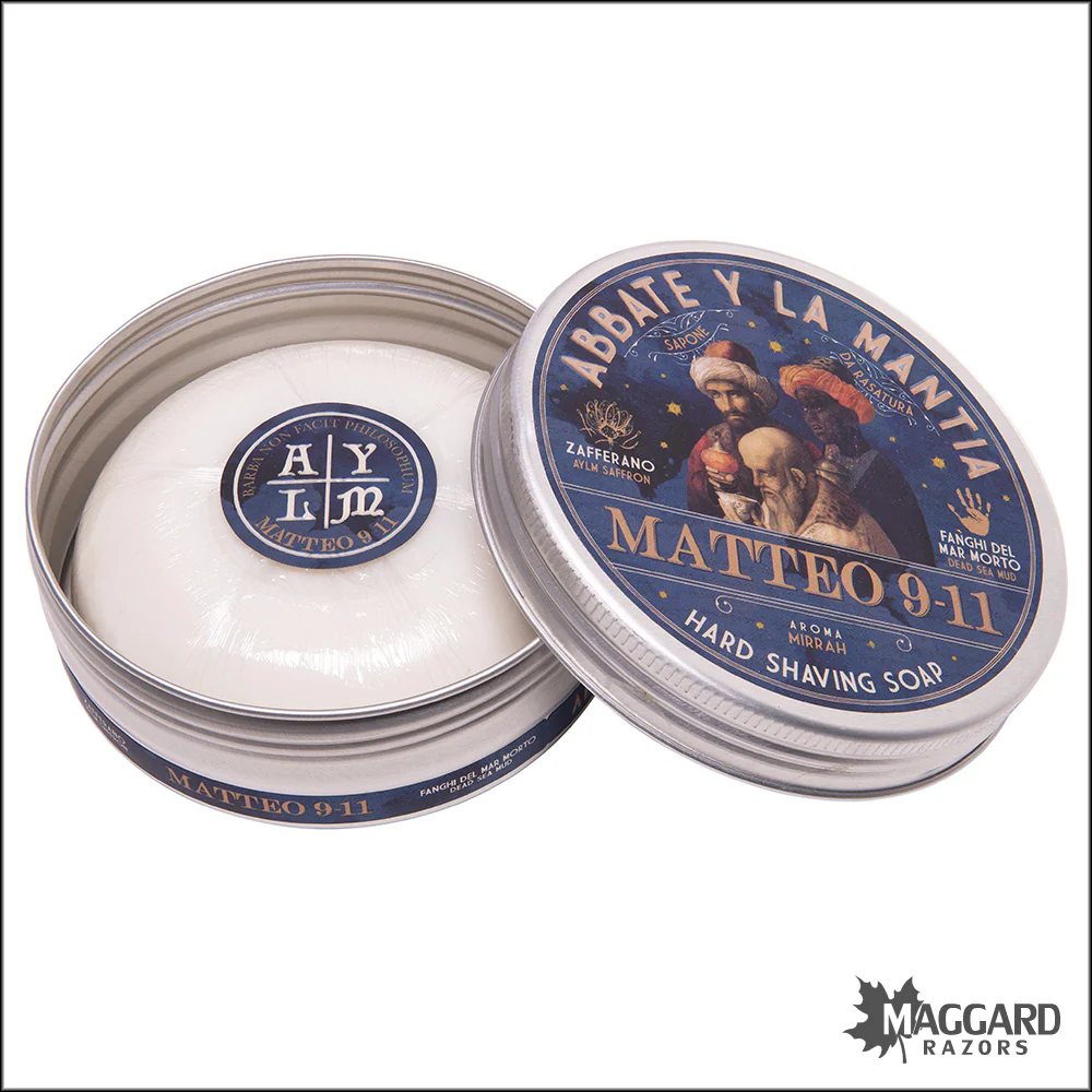 Abbate Y La Mantia Matteo 9-11 Hard Shaving Soap, 80g - Image 2