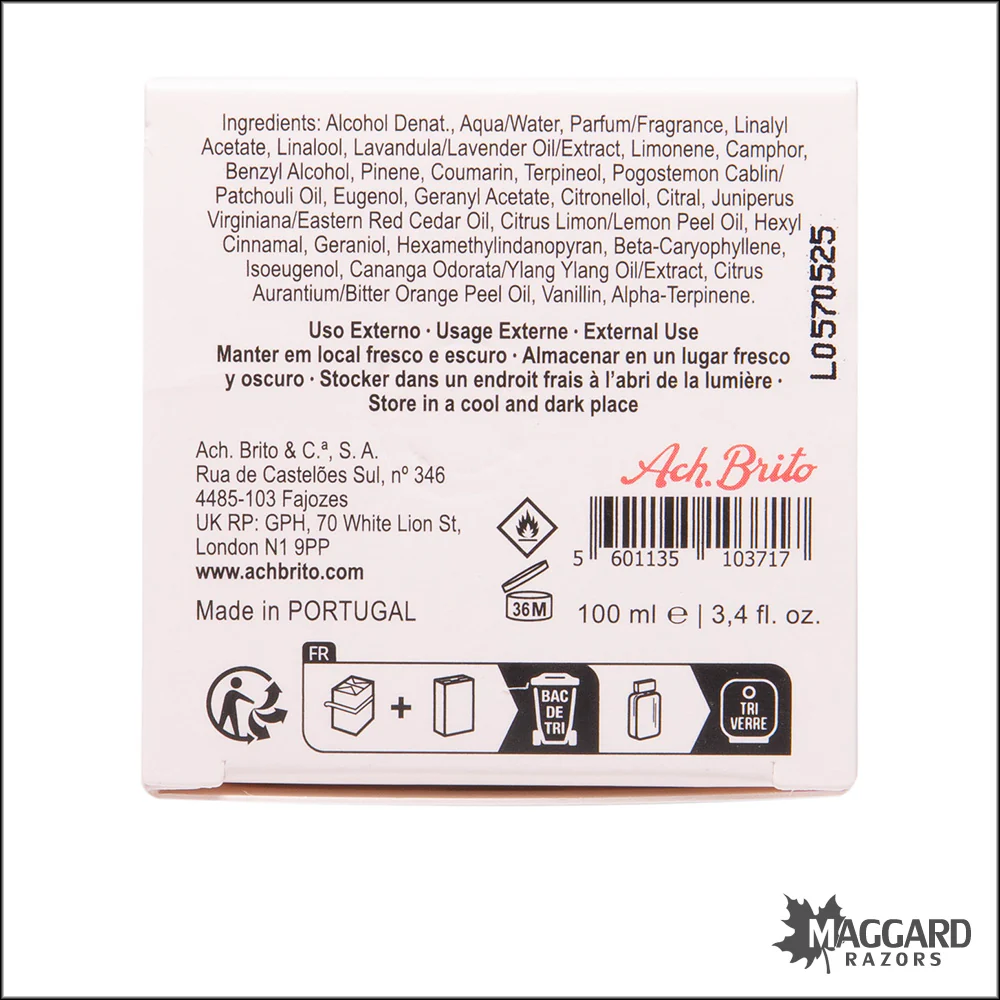 Ach Brito Lavanda Eau de Cologne, 100ml - Image 3