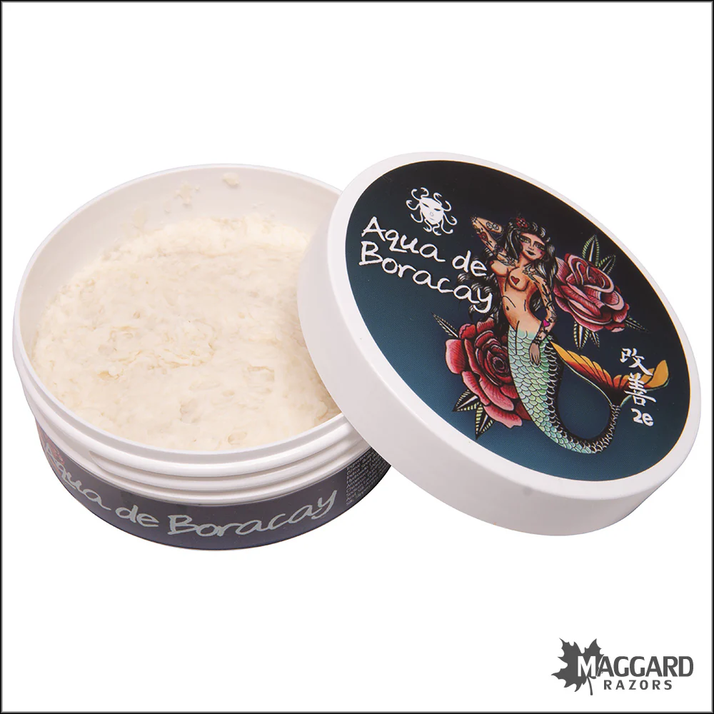 Ariana and Evans Aqua de Boracay Artisan Shaving Soap, 4oz - Kaizen 2 Base - Image 2