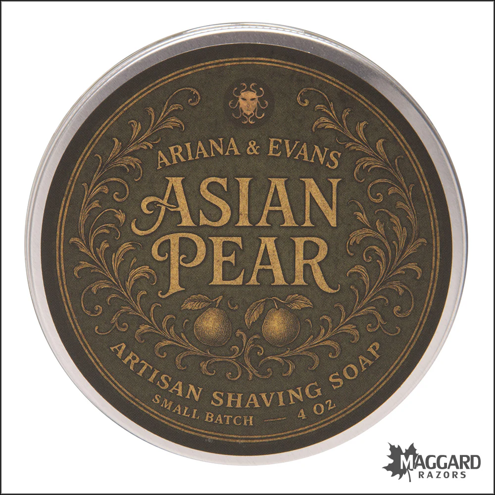 Ariana and Evans Asian Pear Shaving Soap, 4oz - Ultima 2 Base
