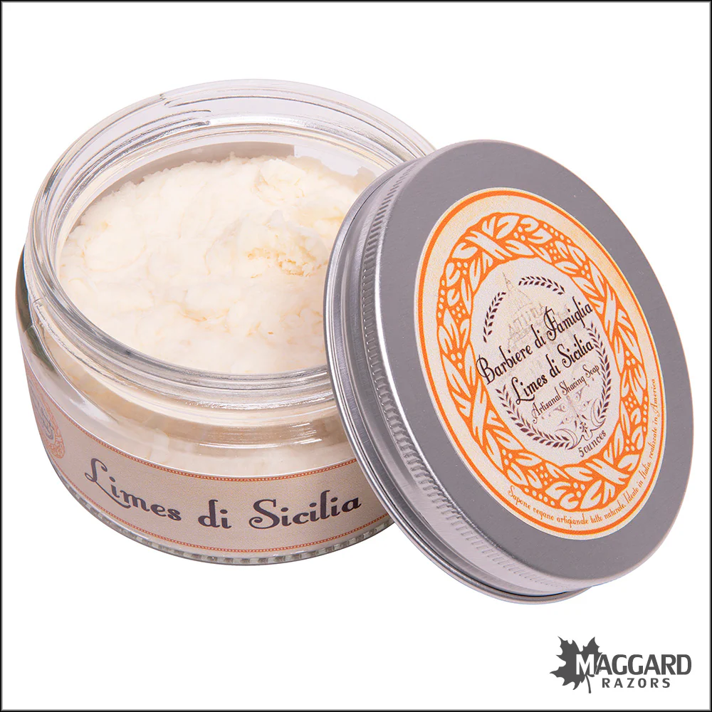 Ariana and Evans Barbiere di Famiglia Limes di Sicilia Shaving Soap, 5oz - VR2 Vegan Base - Image 2
