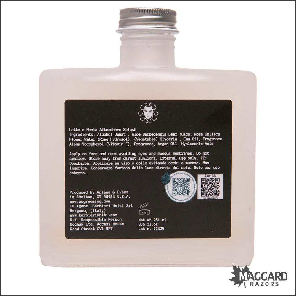 Ariana and Evans Daniele Maullu Latte e Menta Aftershave Splash, 8.5oz - Image 2