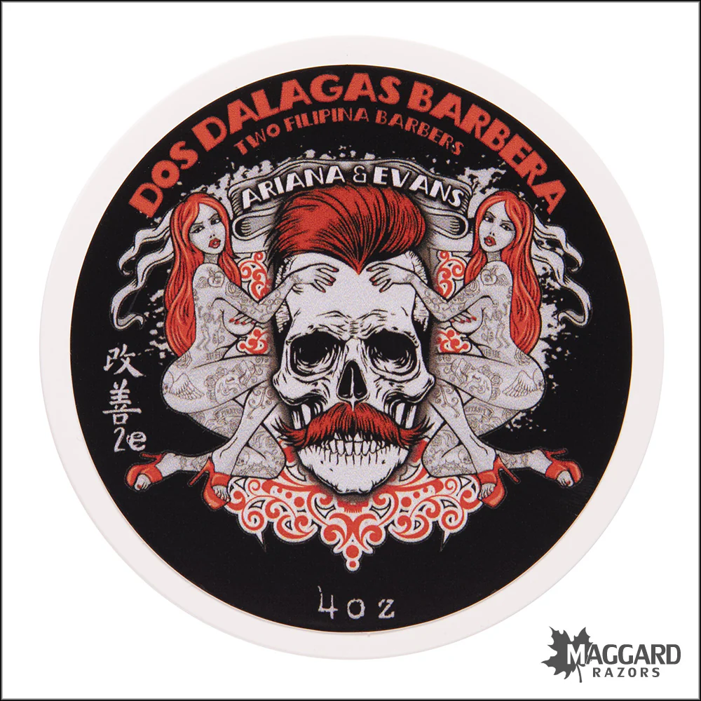Ariana and Evans Dos Dalagas Barbera Artisan Shaving Soap, 4oz - Kaizen 2e Base