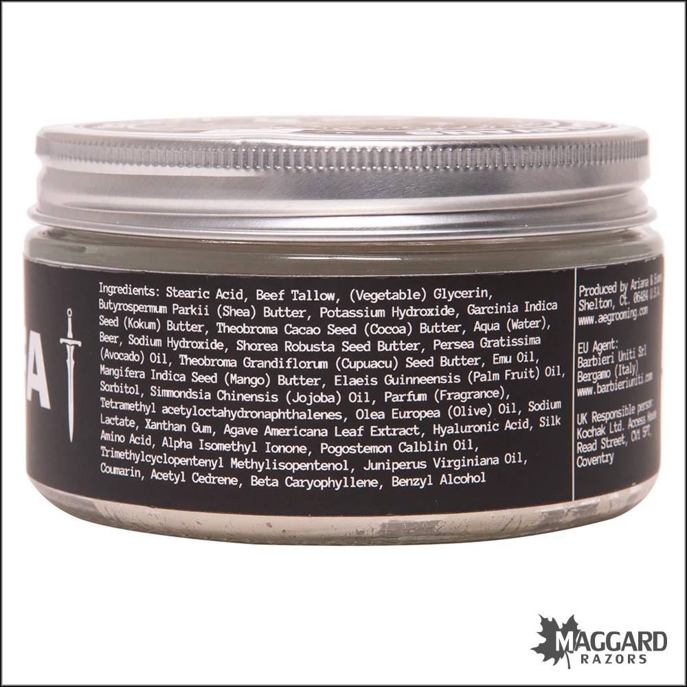 Ariana and Evans Khalifa Artisan Shaving Soap, 4oz - Ultima Base - Image 3