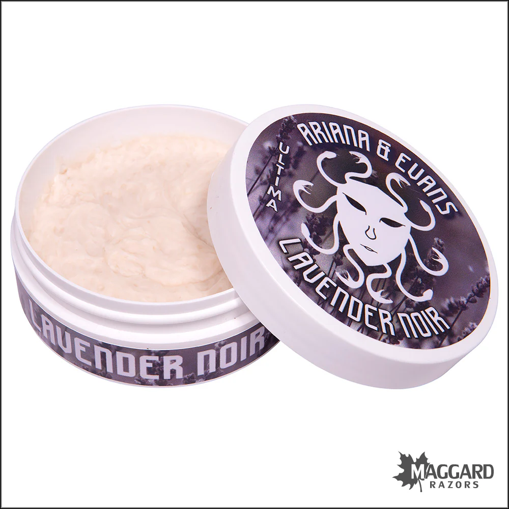 Ariana and Evans Lavender Noir Ultima Artisan Shaving Soap, 4oz - Image 2