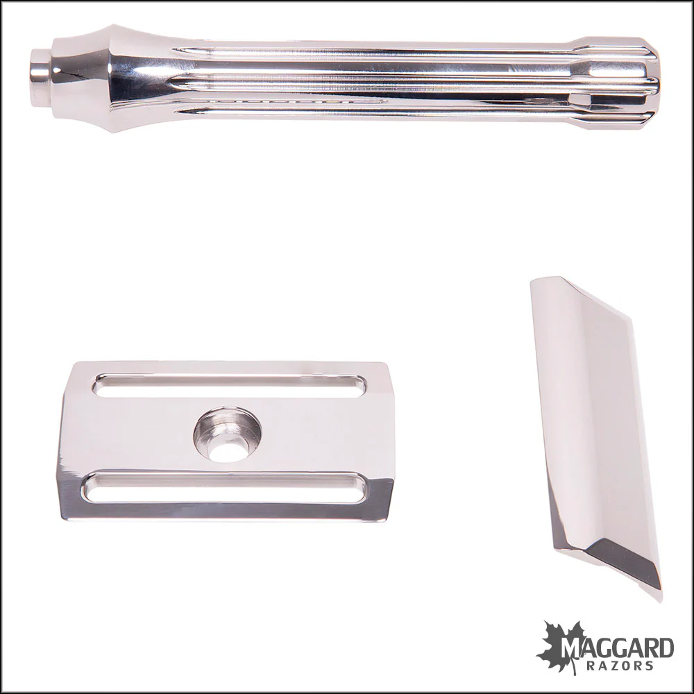 Blackland Razors Blackbird Stainless Steel Closed Comb DE Safety Razor with 85mm Handle, Polished Finish - Image 3
