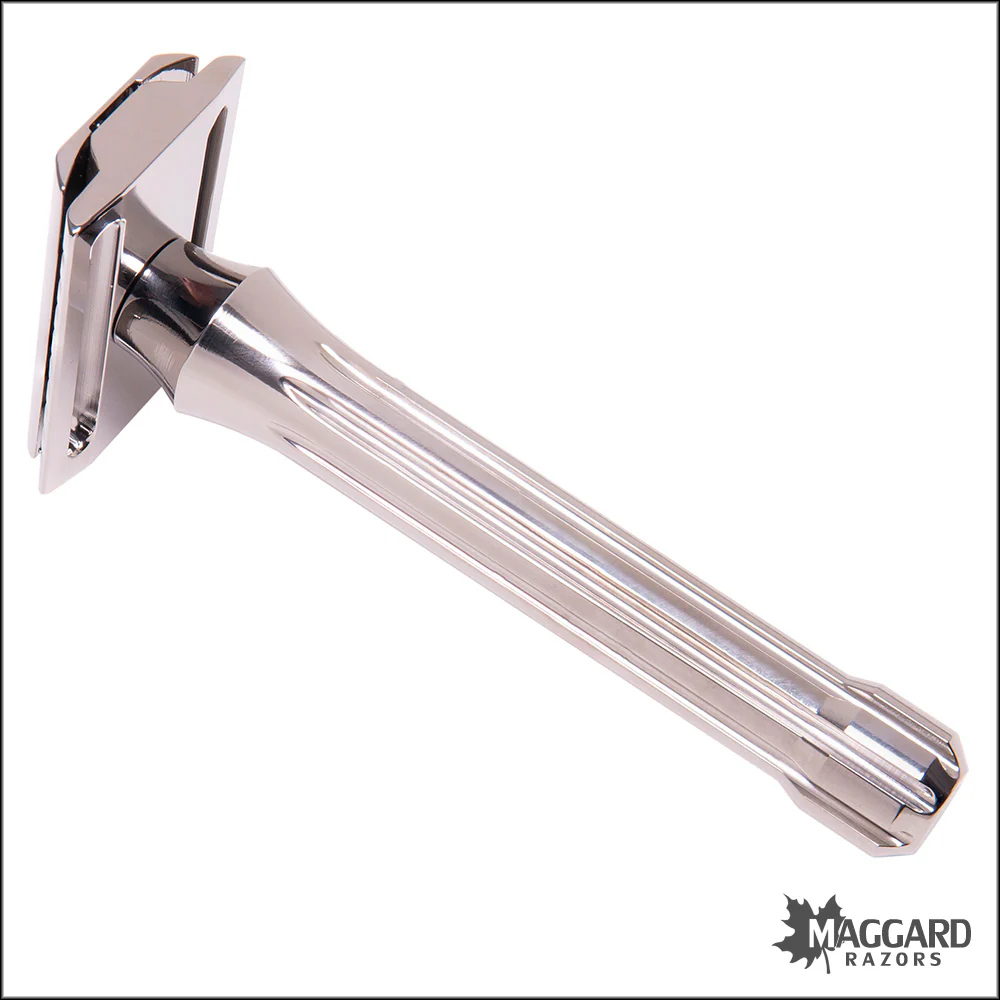 Blackland Razors Blackbird Titanium Closed Comb DE Safety Razor with 85mm Handle, Polished Finish - Image 2