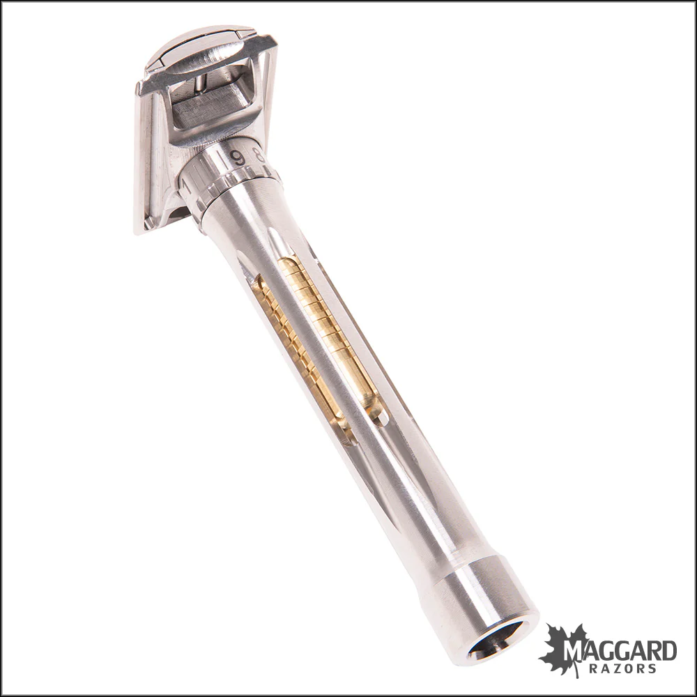 Blackland Razors Osprey Titanium Closed Comb DE Safety Razor with 85mm Handle, Machined Finish - Image 3