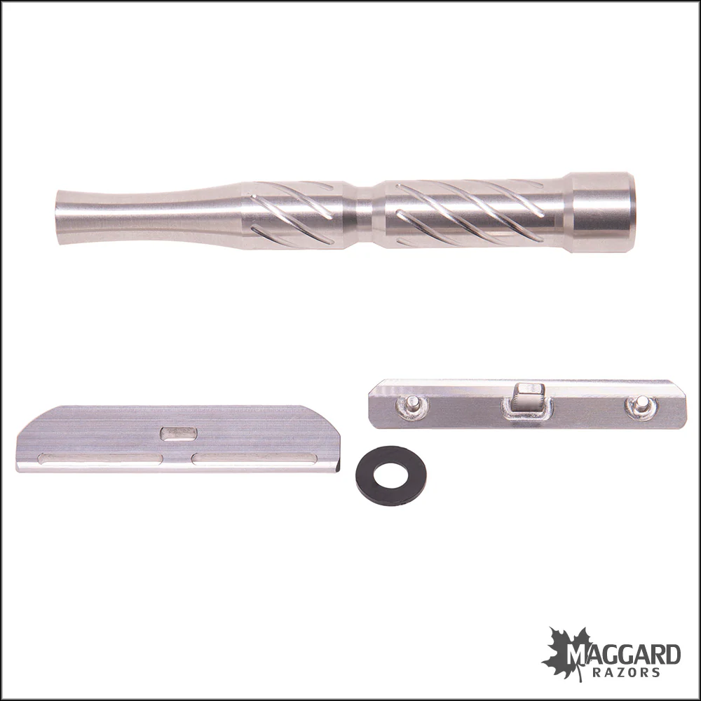 Blackland Razors Vector Stainless Steel Closed Comb Single Edge Safety Razor with 92mm Handle, Machined Finish - Image 5