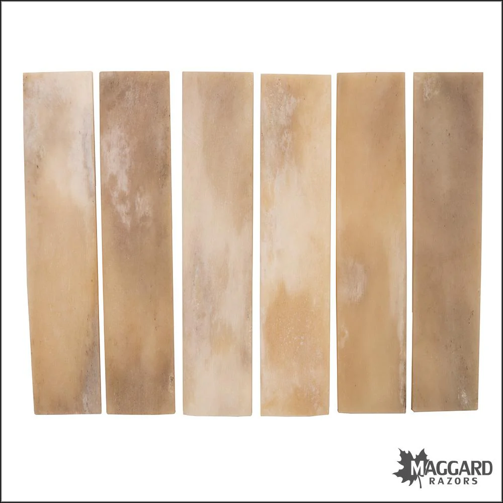 Bone Blanks - Natural Color, Sold in Pairs - 6" x 1.25" x 1/8"