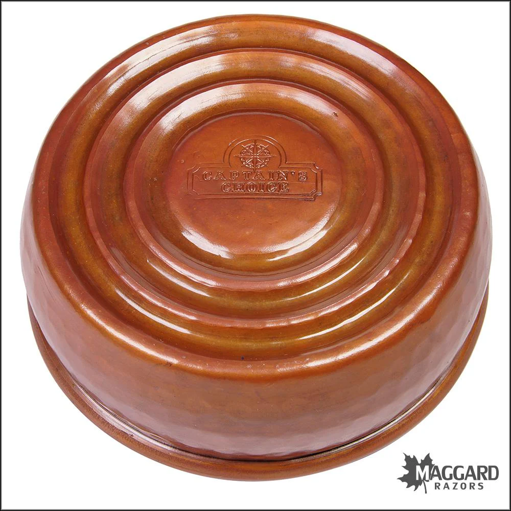 Captain's Choice Standard Handmade Copper Lather Bowl, Rolled Edge - Image 3