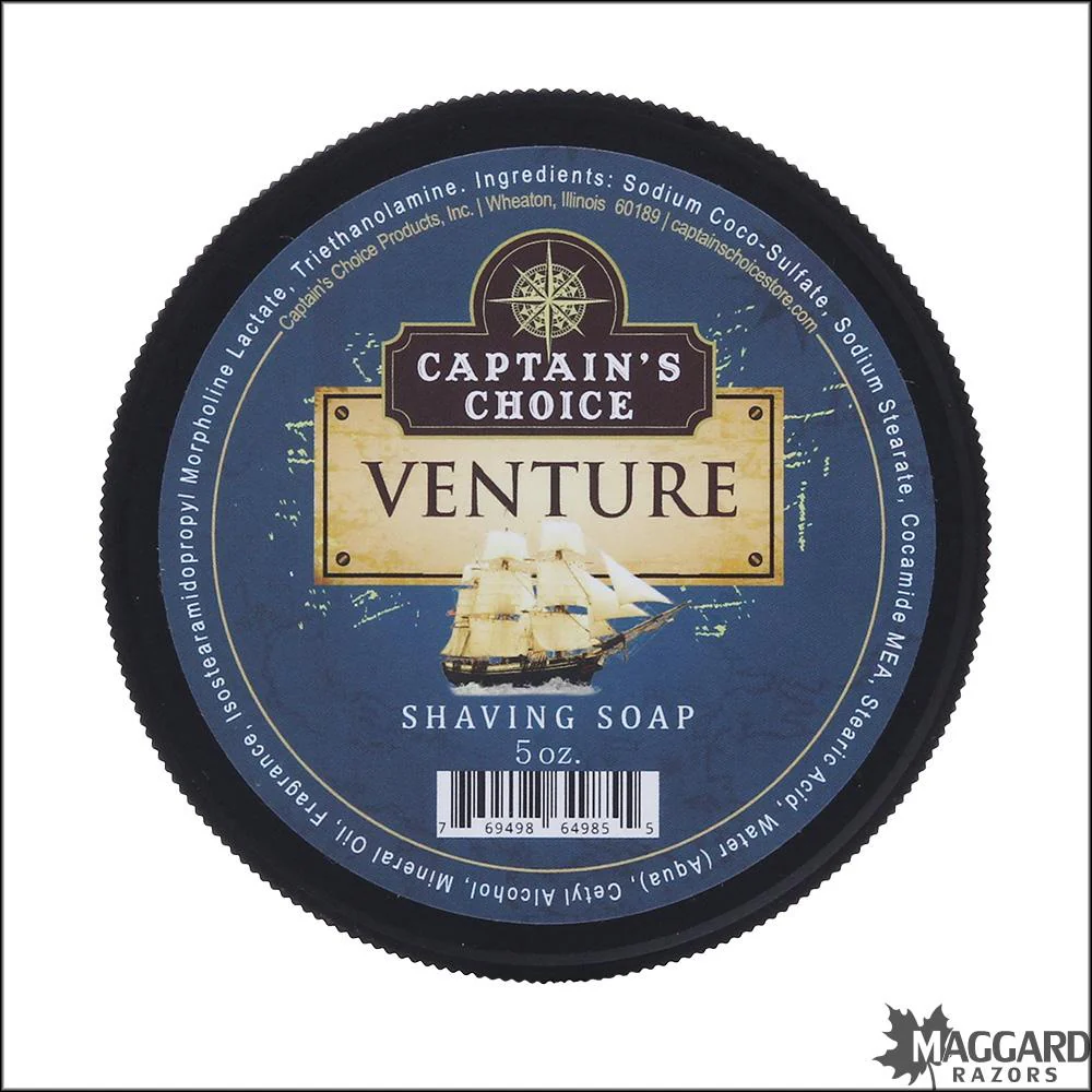 Captain's Choice Venture Artisan Shaving Soap, 5oz