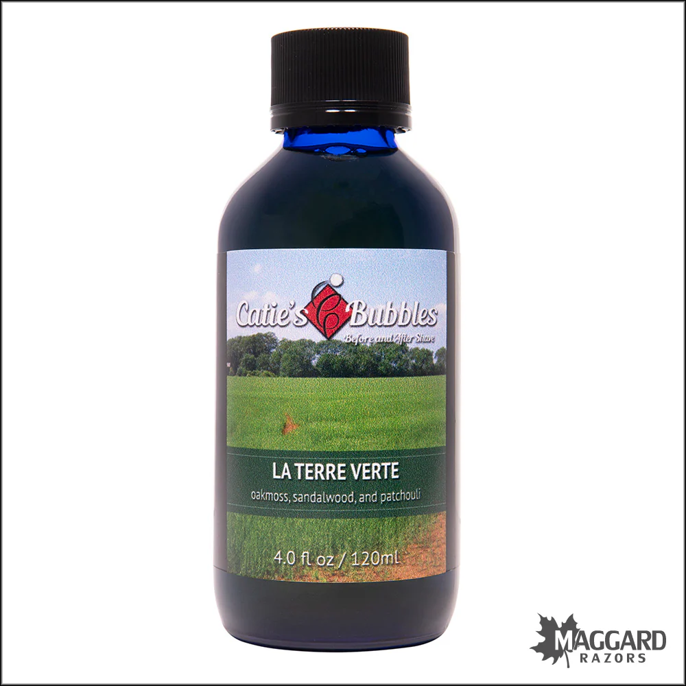 Catie's Bubbles La Terre Verte Before and After Shave Splash, 4oz