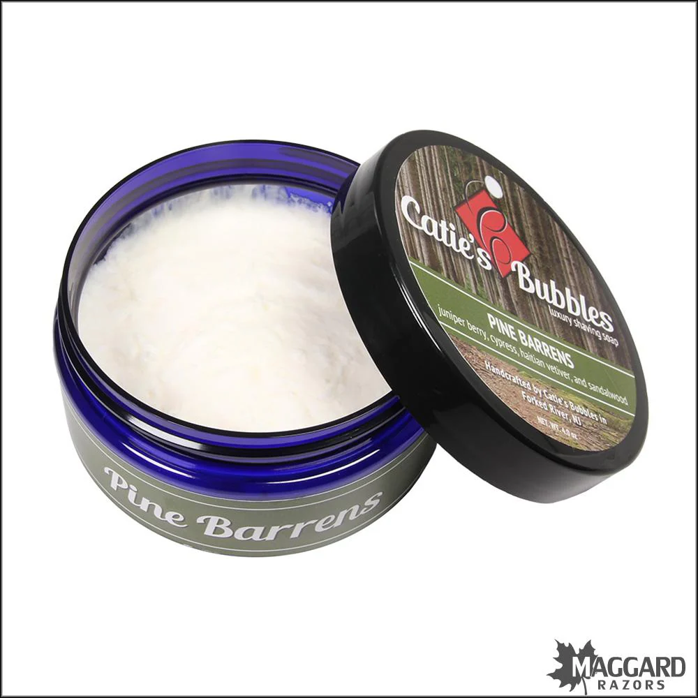 Catie's Bubbles Pine Barrens Luxury Shaving Soap, 4oz - Image 2