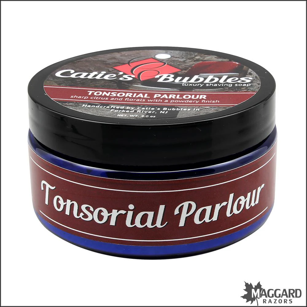 Catie's Bubbles Tonsorial Parlour Luxury Shaving Soap, 4oz - Image 3