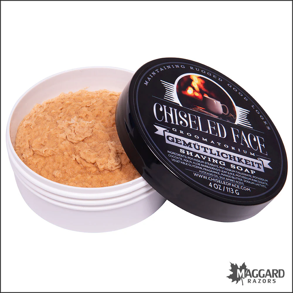 Chiseled Face Gemutlichkeit Tallow Shaving Soap, 4oz - Image 2