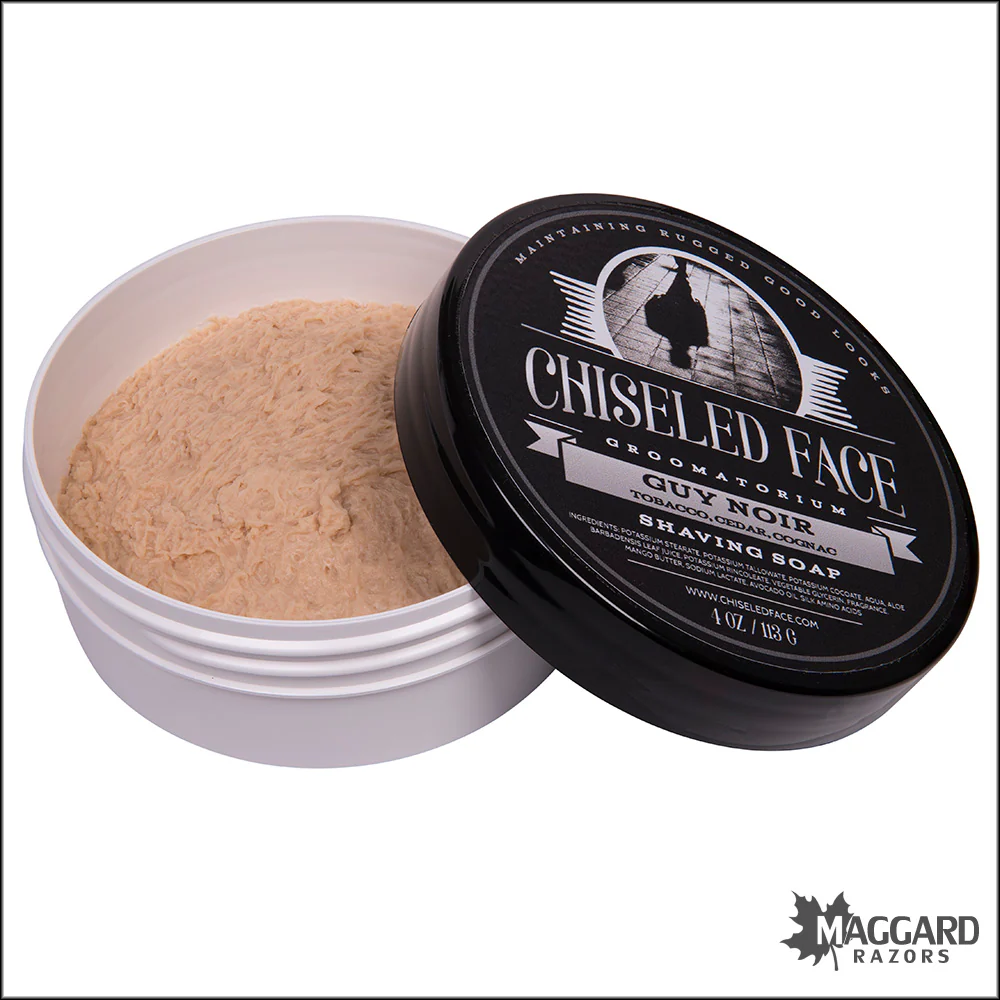 Chiseled Face Guy Noir Tallow Shaving Soap, 4oz - Image 2